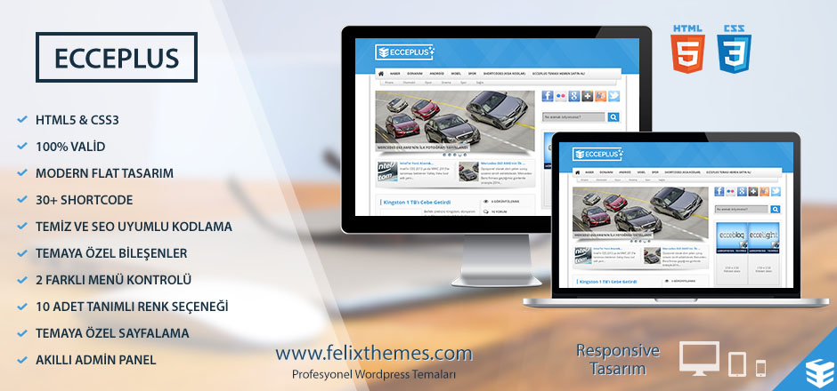 EccePlus WordPress Blog Teması